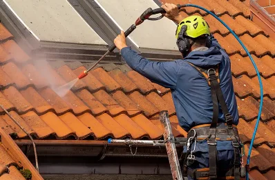 Démoussage et hydrofuge de toiture à Pougnadoresse
